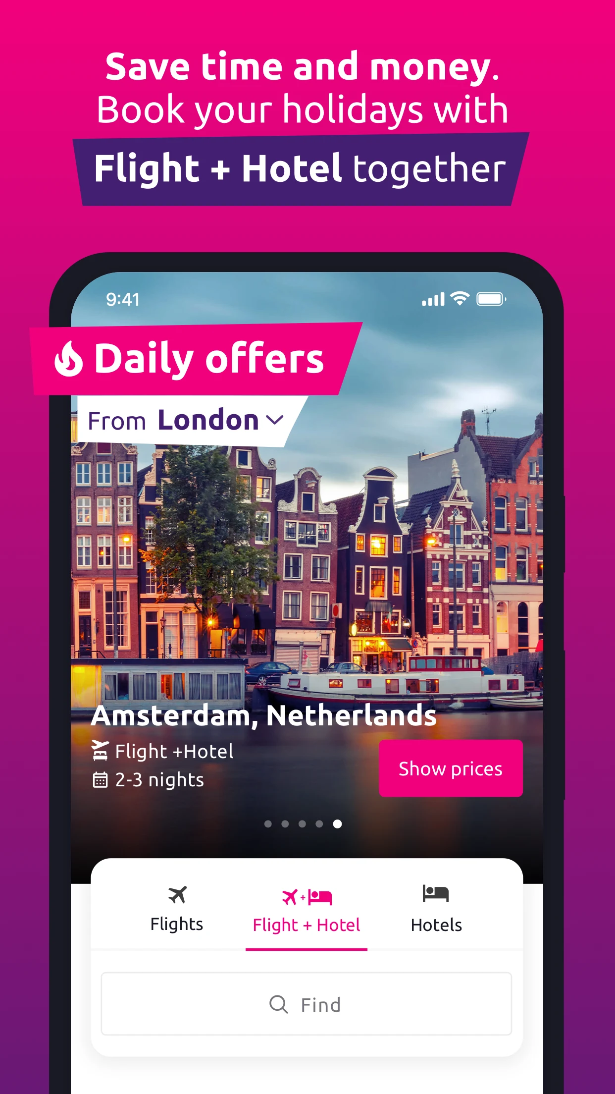 lastminute.com: holiday deals screenshot