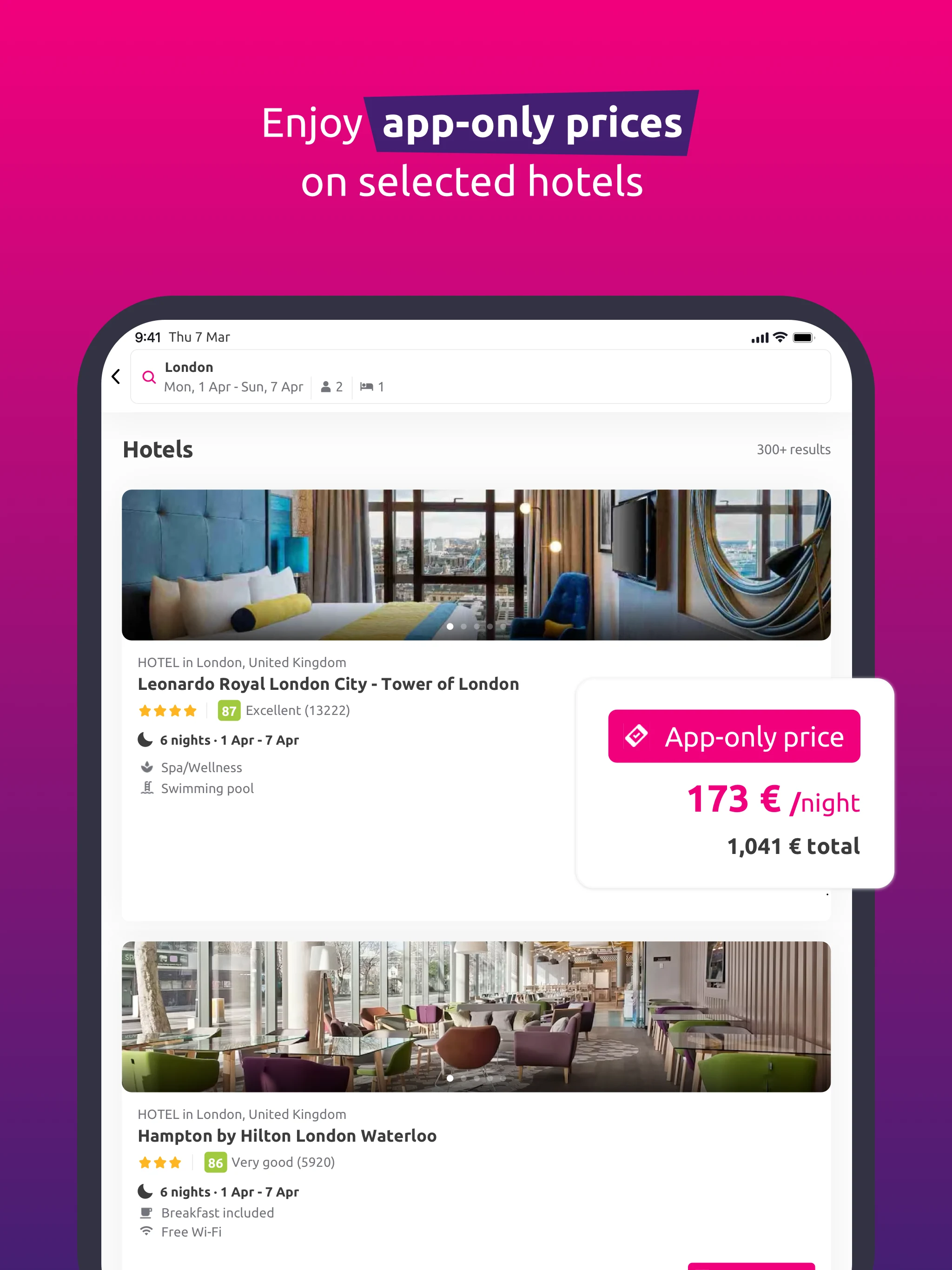 lastminute.com: holiday deals screenshot